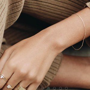 NWOT Aurate Catbird Lariat Bracelet - 14K solid rose gold